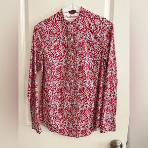 J. Crew Liberty Art Fabric blouse